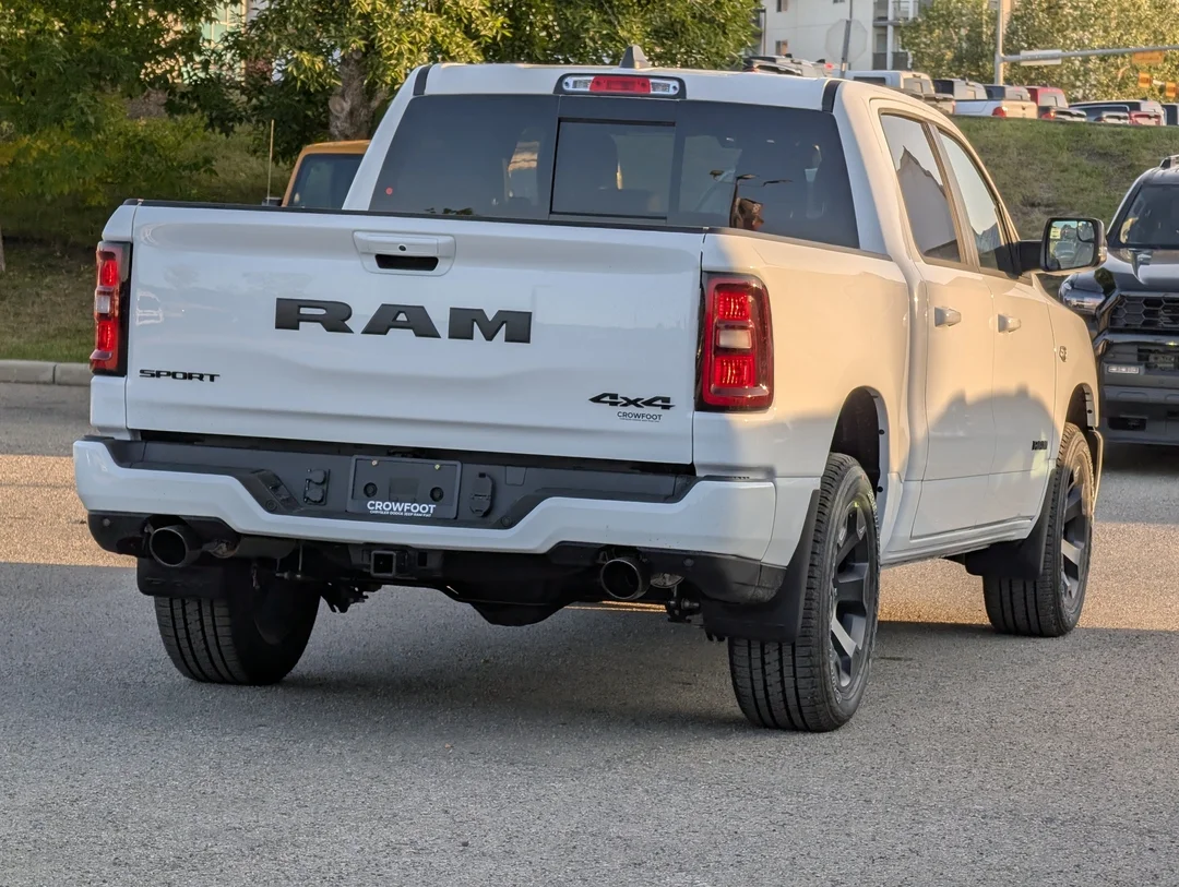New 2026 White RAM Sport - - 5.7L HEMI eTorque - Trailer Brake Ctrl - 3.92 Rear Axle - All-Weather Mats & More! image 8