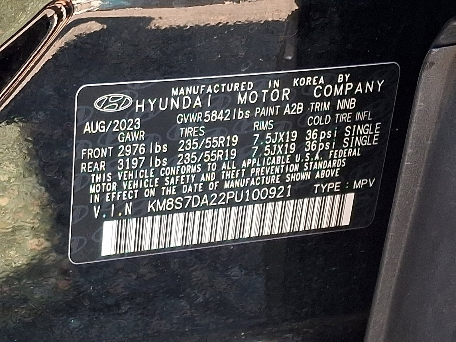 Used 2023 Twilight Black Hyundai Limited image 26