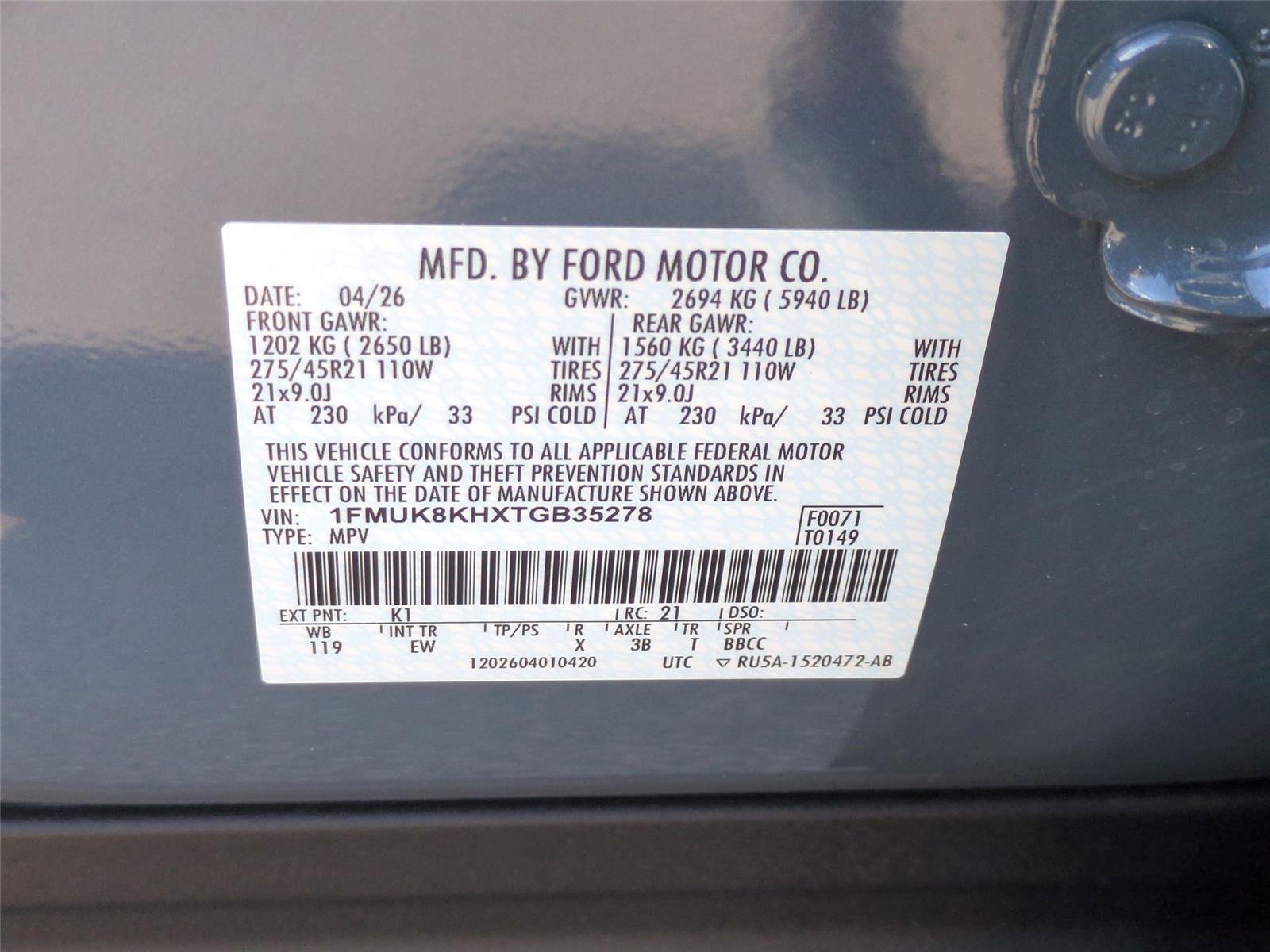 New 2026 Vapor Blue Metallic Ford ST-Line image 43