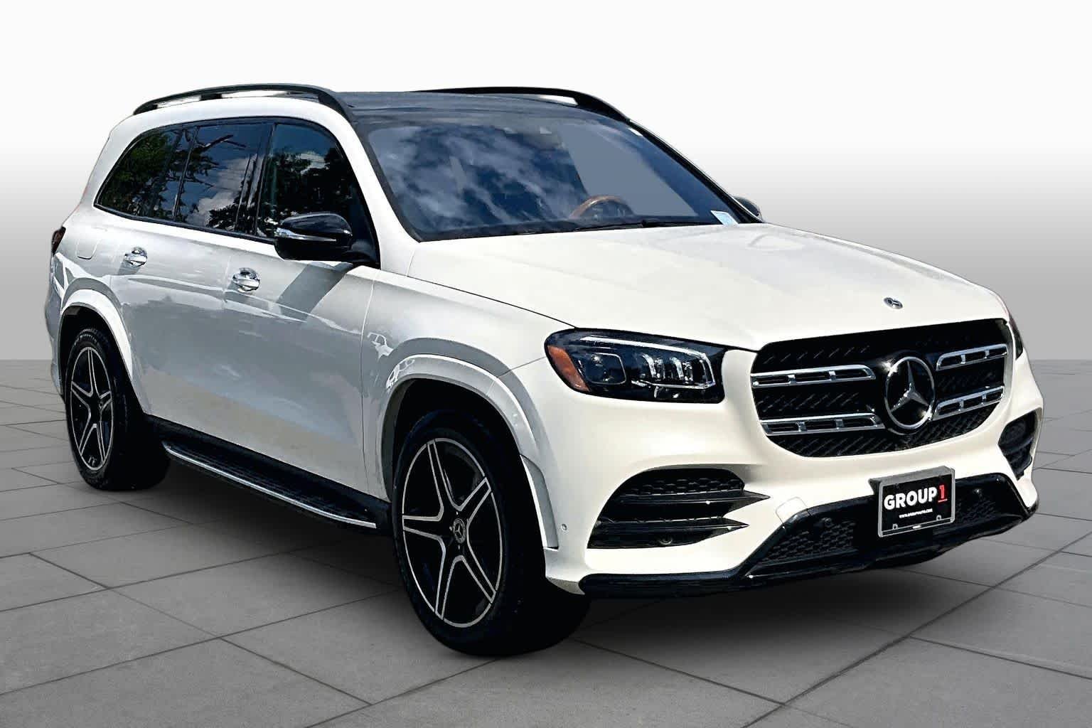 Used 2021 designo Diamond White Metallic Mercedes-Benz GLS 580 image 3
