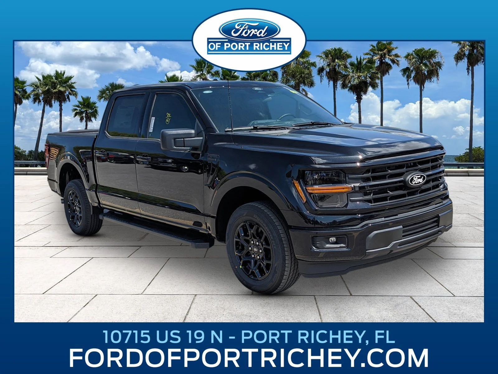 New 2026 Agate Black Metallic Ford XLT image 1
