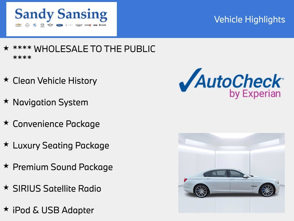 Used 2009 White BMW 750Li image 7