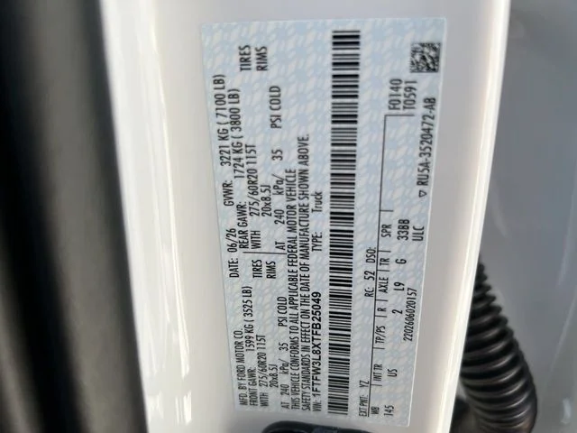 New 2026 White Ford XLT image 28