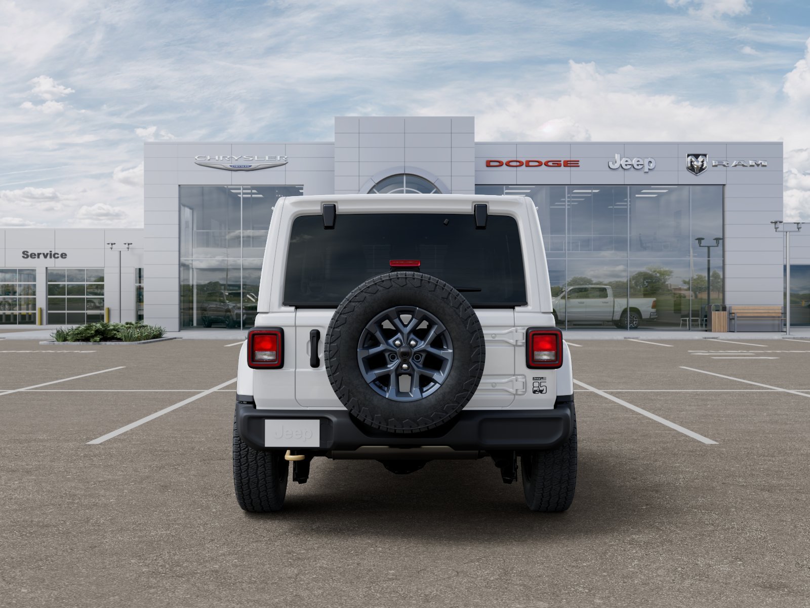 New 2026 Bright White Clear-Coat Exterior Paint Jeep 85th Anniversary image 21