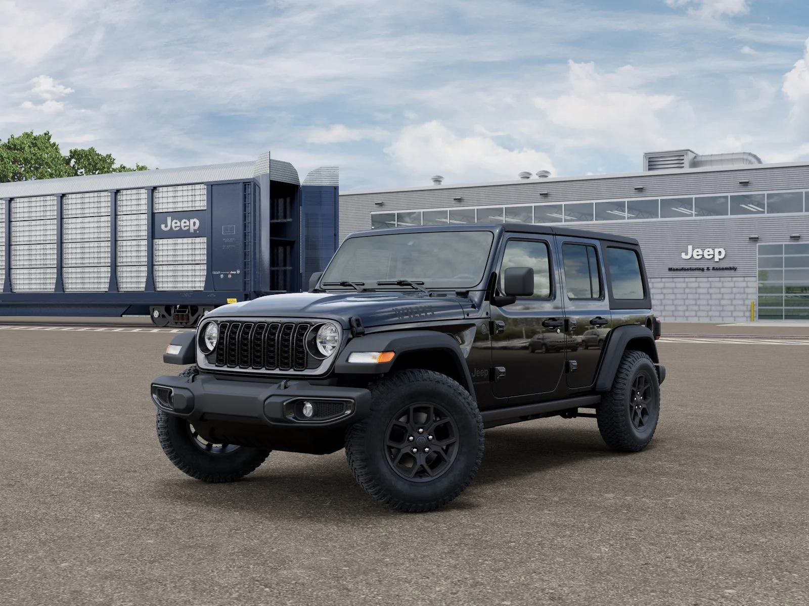 New 2026 Black Clear-Coat Exterior Paint Jeep Willys image 1