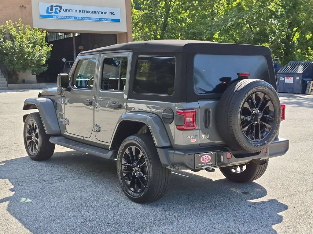 Used 2021 Gray Jeep Unlimited Sahara 4xe image 8