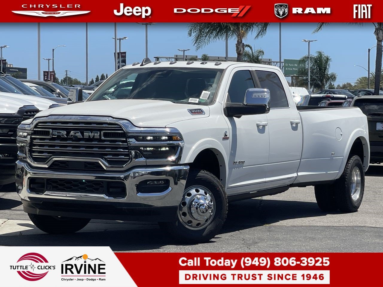 New 2026 Bright White Clearcoat RAM Longhorn image 1