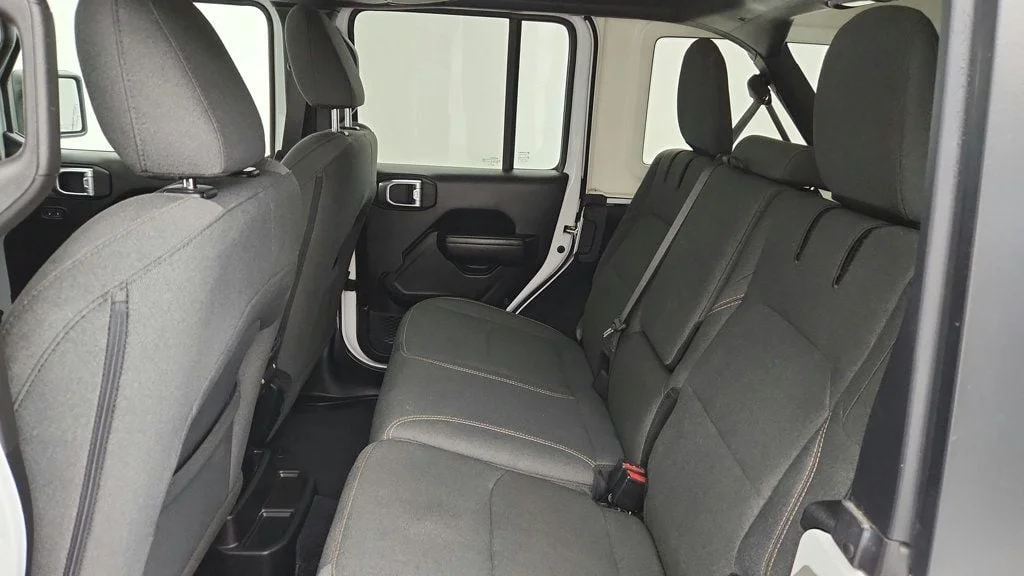 Used 2024 Bright White Clearcoat Jeep Sport S 4x4 w/ Convenience Group & Black Hard Top image 21