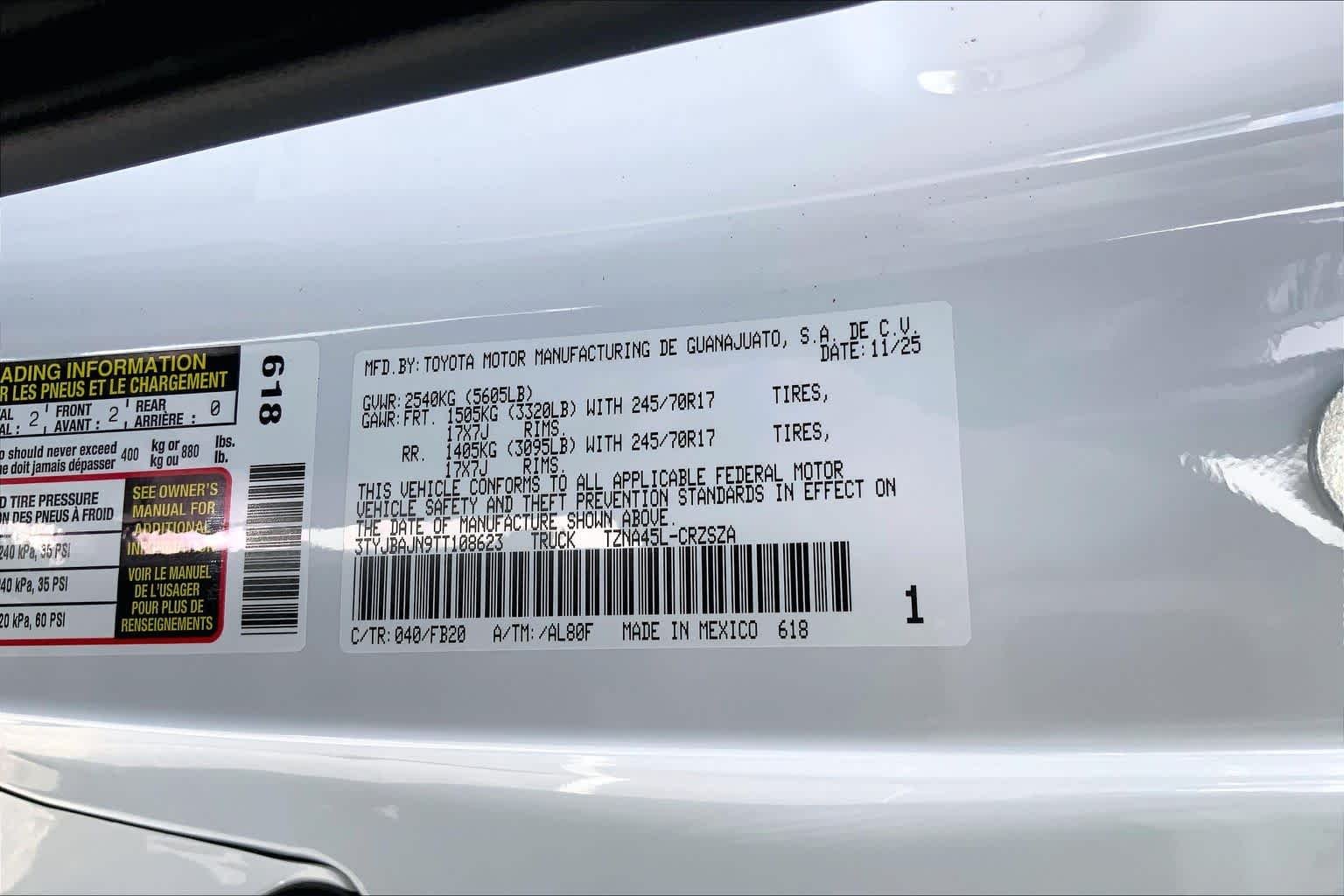 Used 2026 Ice Cap Toyota SR5 image 29
