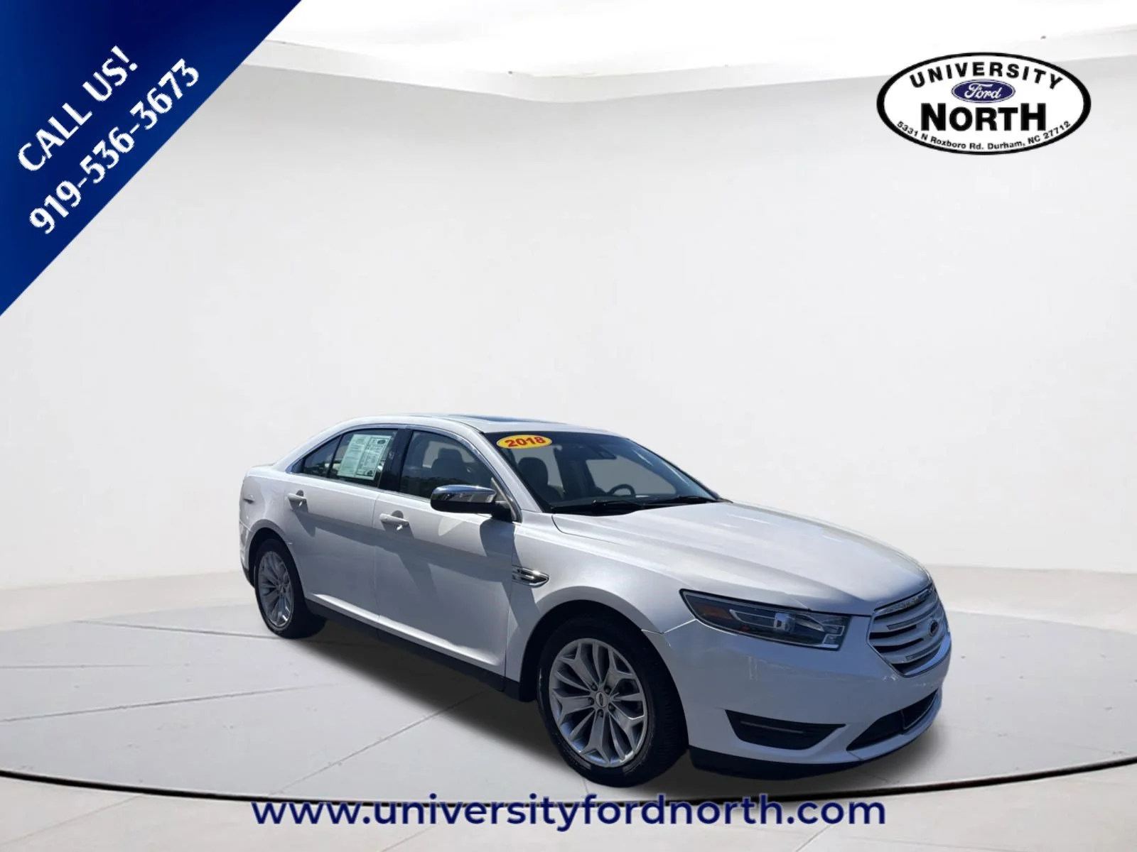 Used 2018 White Platinum Clearcoat Metallic Ford Limited image 1