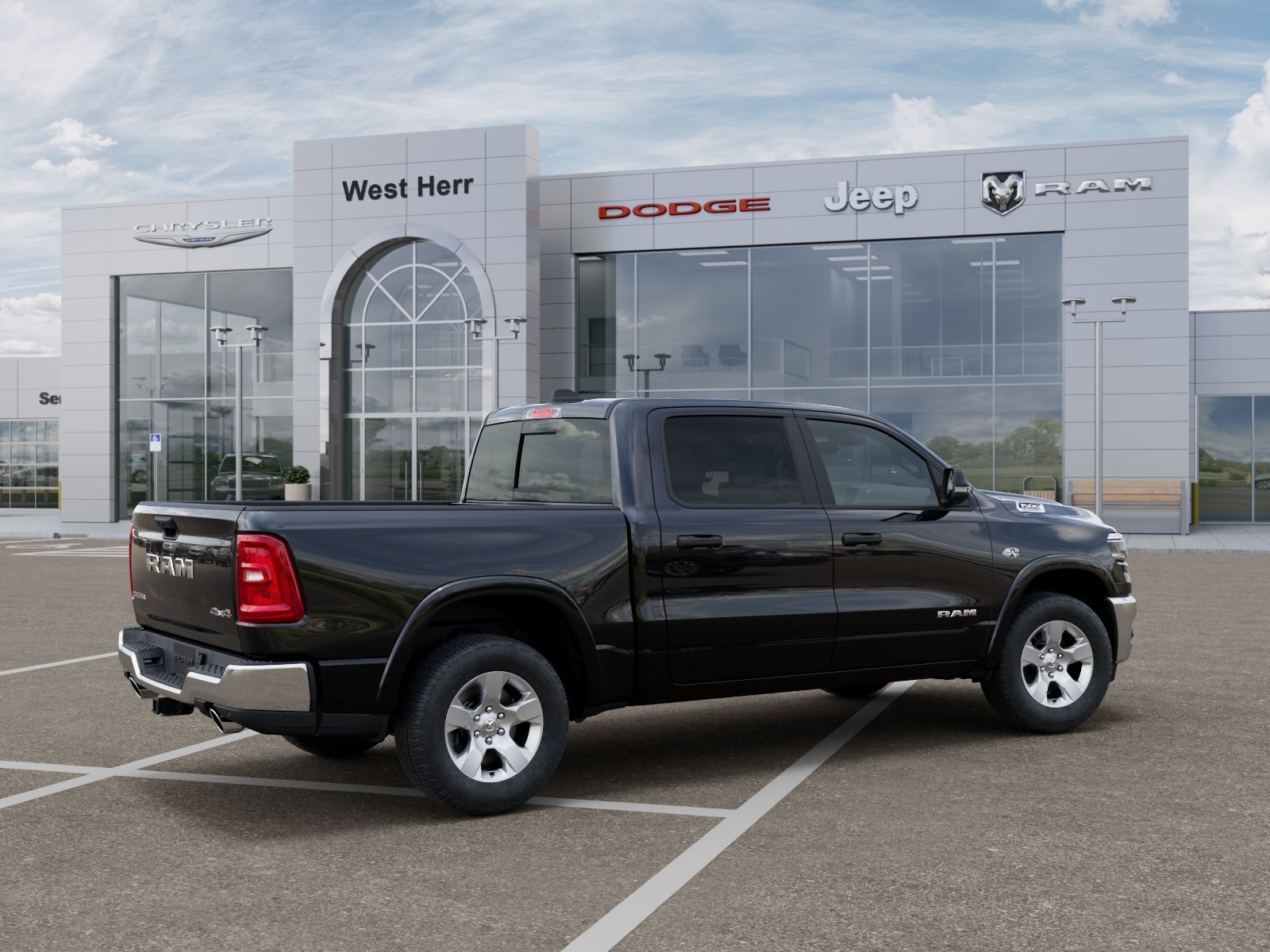 New 2026 Diamond Black Crystal Pearlcoat RAM RAM 1500 BIG HORN CREW CAB 4X4 image 30