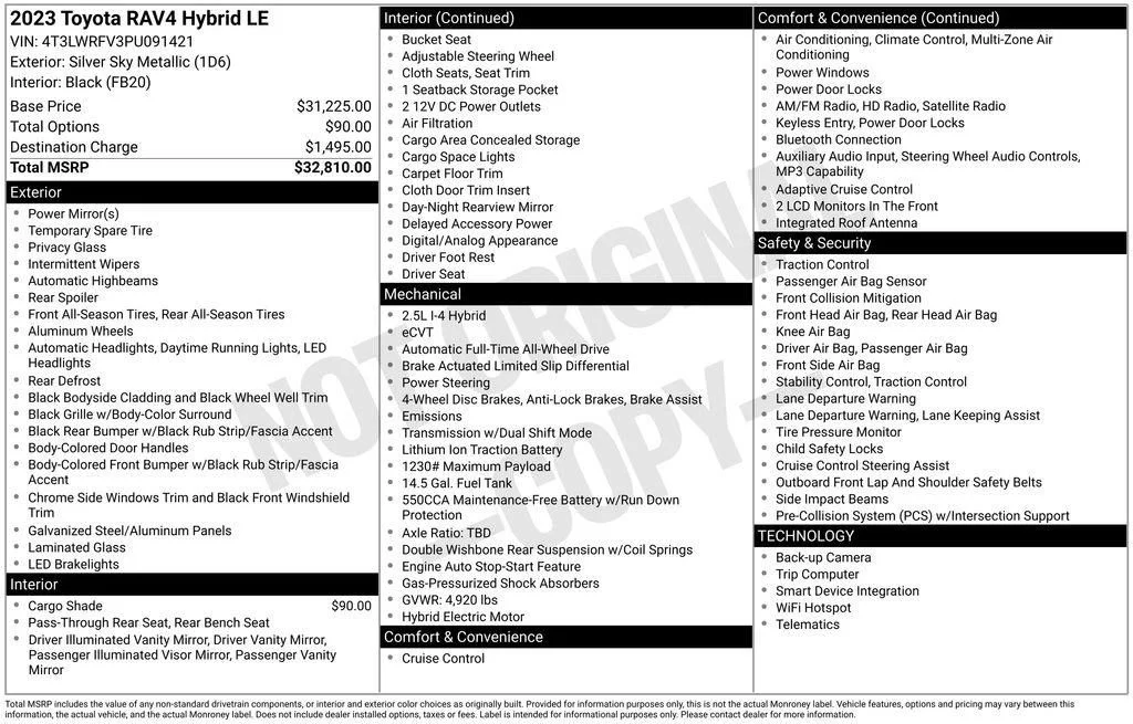 Used 2023 Silver Toyota LE image 18