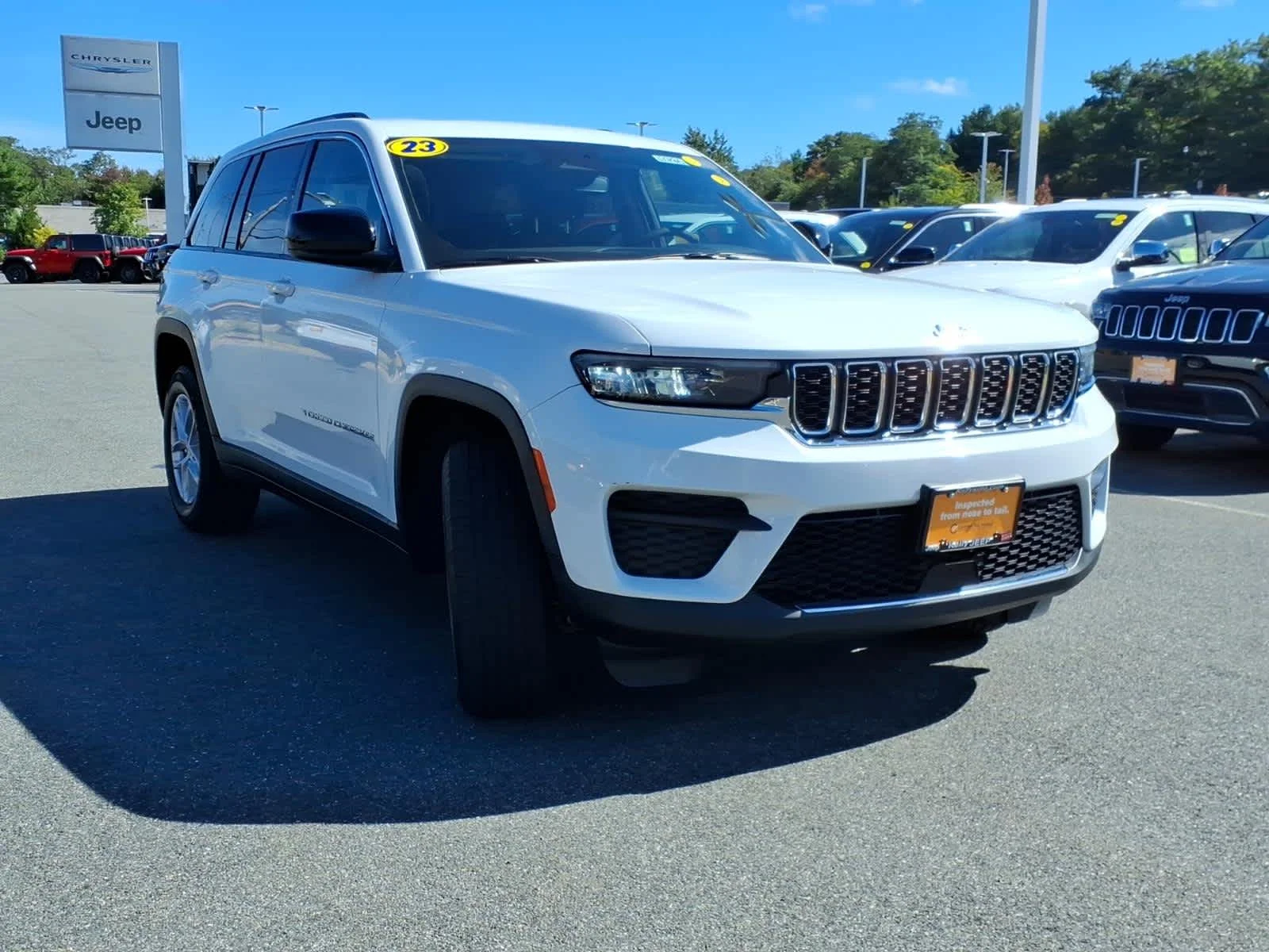 Certified Used 2023 Bright White Clearcoat Jeep Laredo X image 5