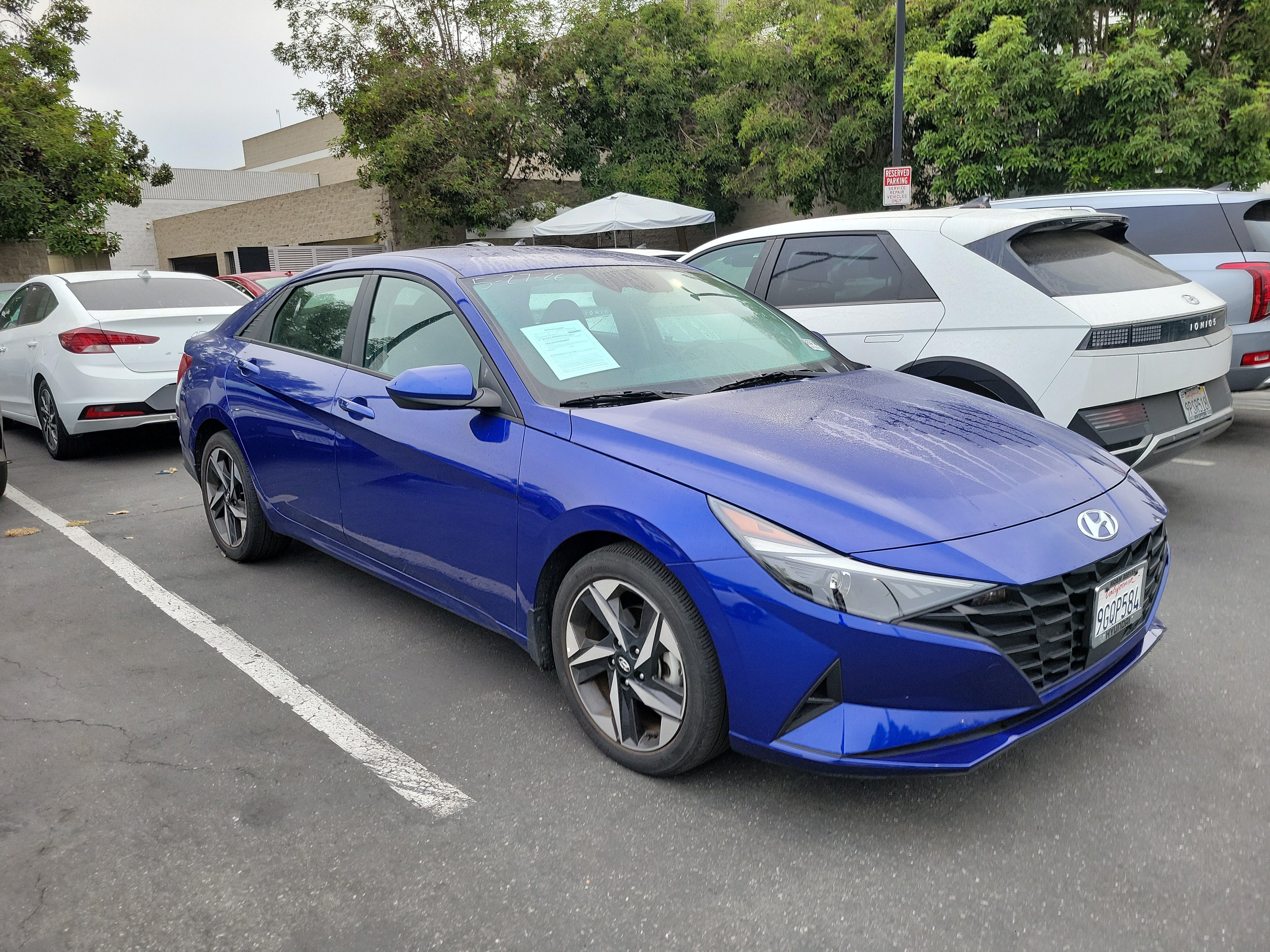 Certified Used 2023 Intense Blue Hyundai SEL image 3