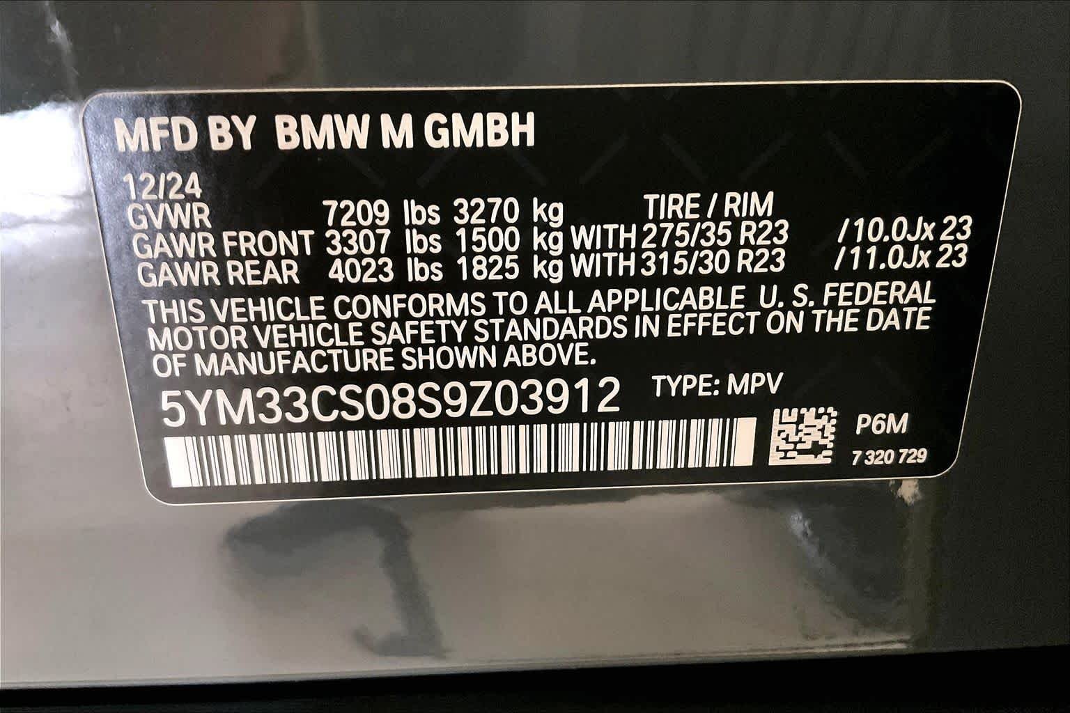 Certified Used 2025 Grigio Telesto Pearl Metallic BMW Label Red image 31
