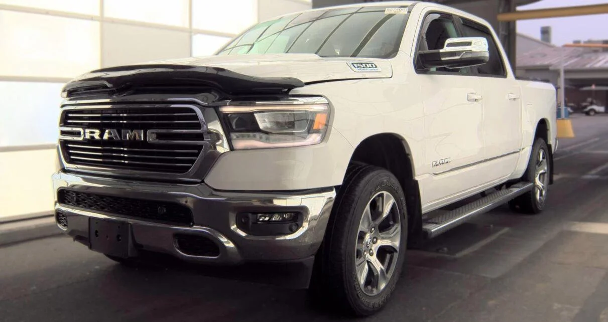 Used 2023 Ivory White Tri-Coat Pearlcoat Ram Laramie image 1