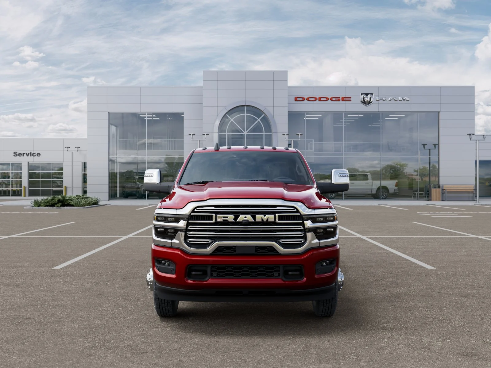 New 2026 Molten Red Pearl-Coat Exterior Paint RAM Laramie image 33