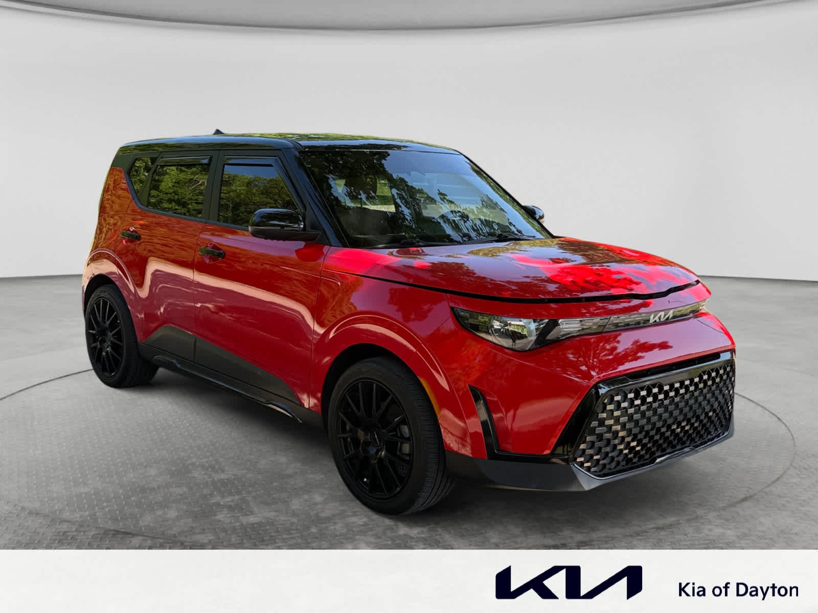 Certified Used 2025 Inferno Red/Black Roof Kia EX image 3
