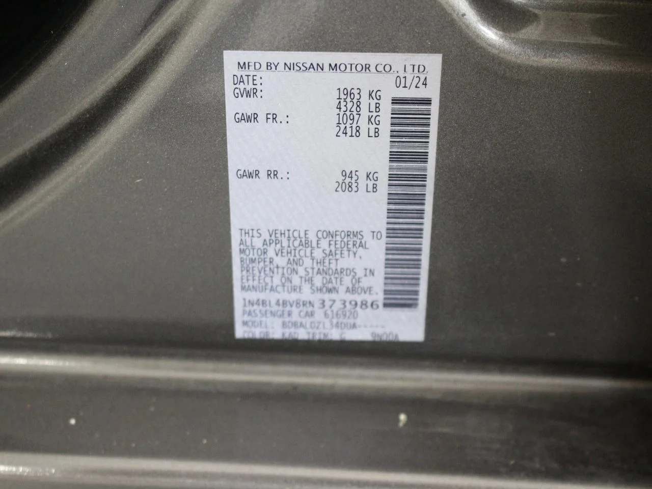 Used 2024 Gray Nissan 2.5 S Sedan image 33