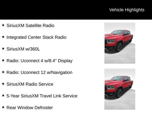 Used 2021 Red Ram Rebel Crew Cab 4x4 5'7