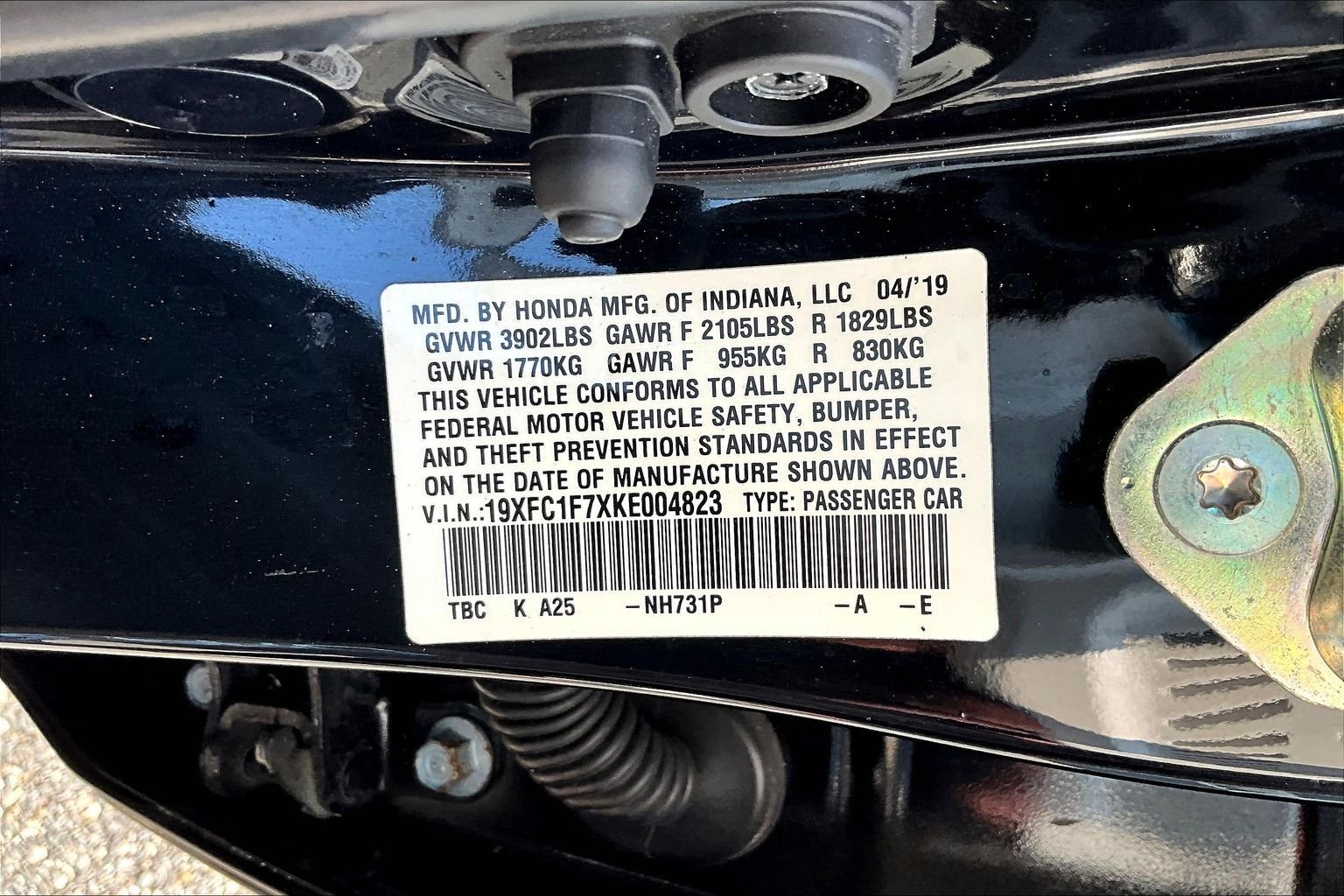 Used 2019 Black Honda EX-L image 18