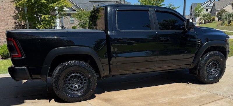 Used 2022 Diamond Black Crystal Pearlcoat Ram TRX image 1