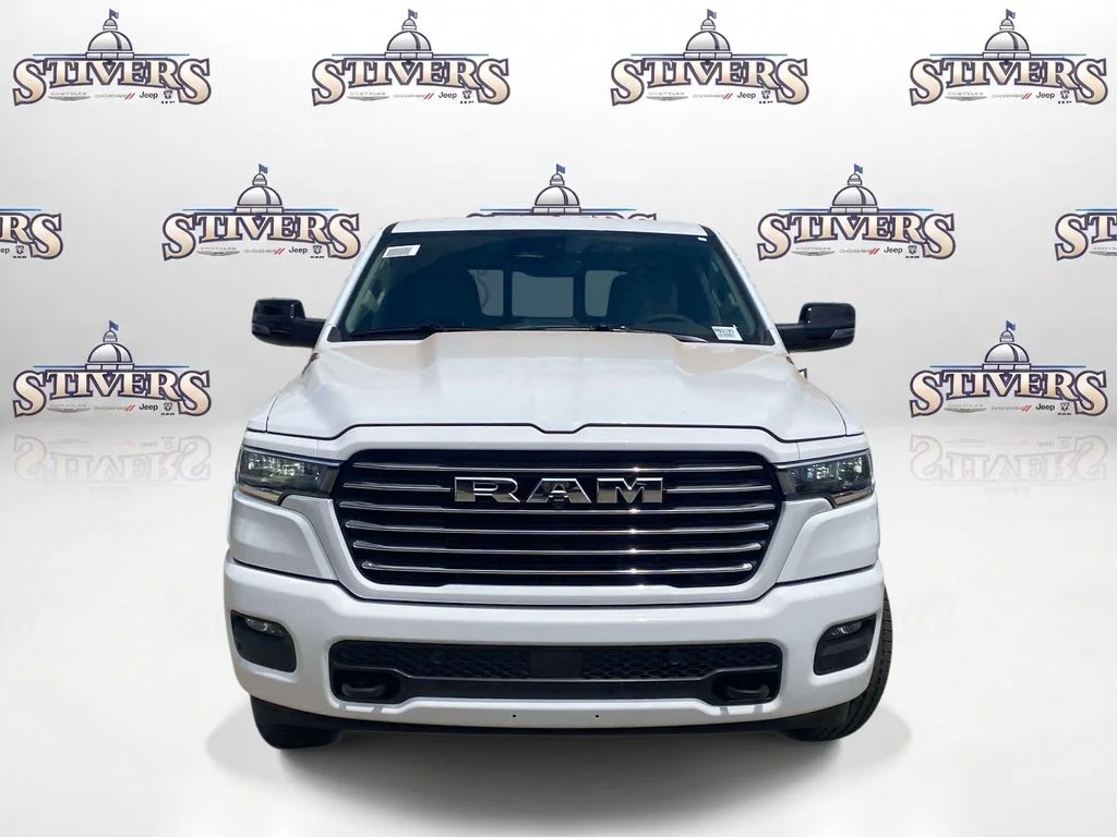 New 2026 Bright White Clear-Coat Exterior Paint RAM Laramie image 2
