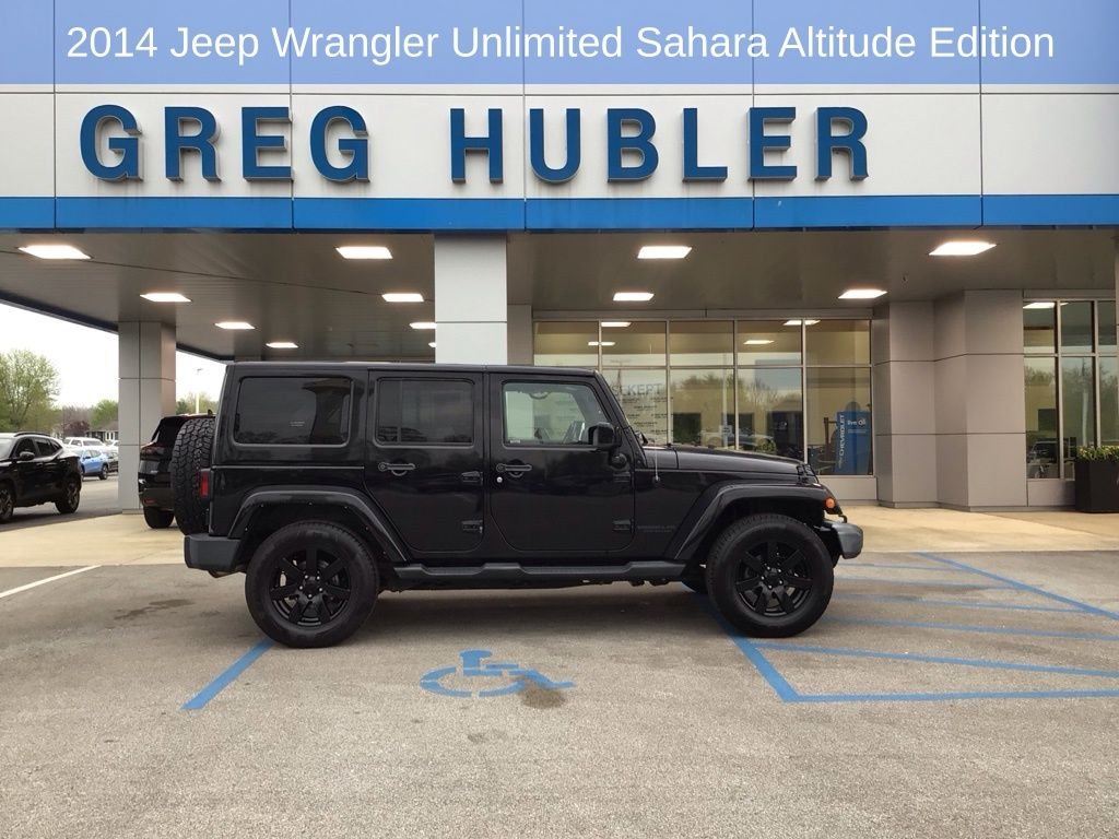 Used 2014 Jeep Wrangler Unlimited Sahara with VIN 1C4BJWEG4EL282891 for sale in Mooresville, IN