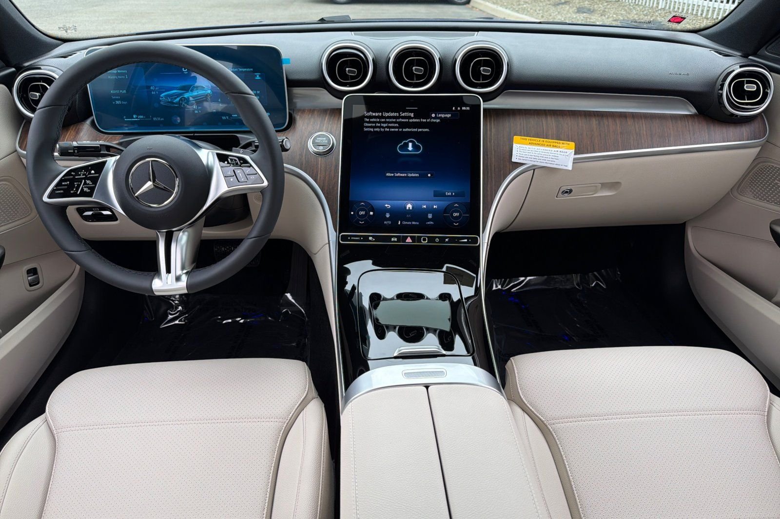 New 2026 Starling Blue Metallic Mercedes-Benz C 300 image 2