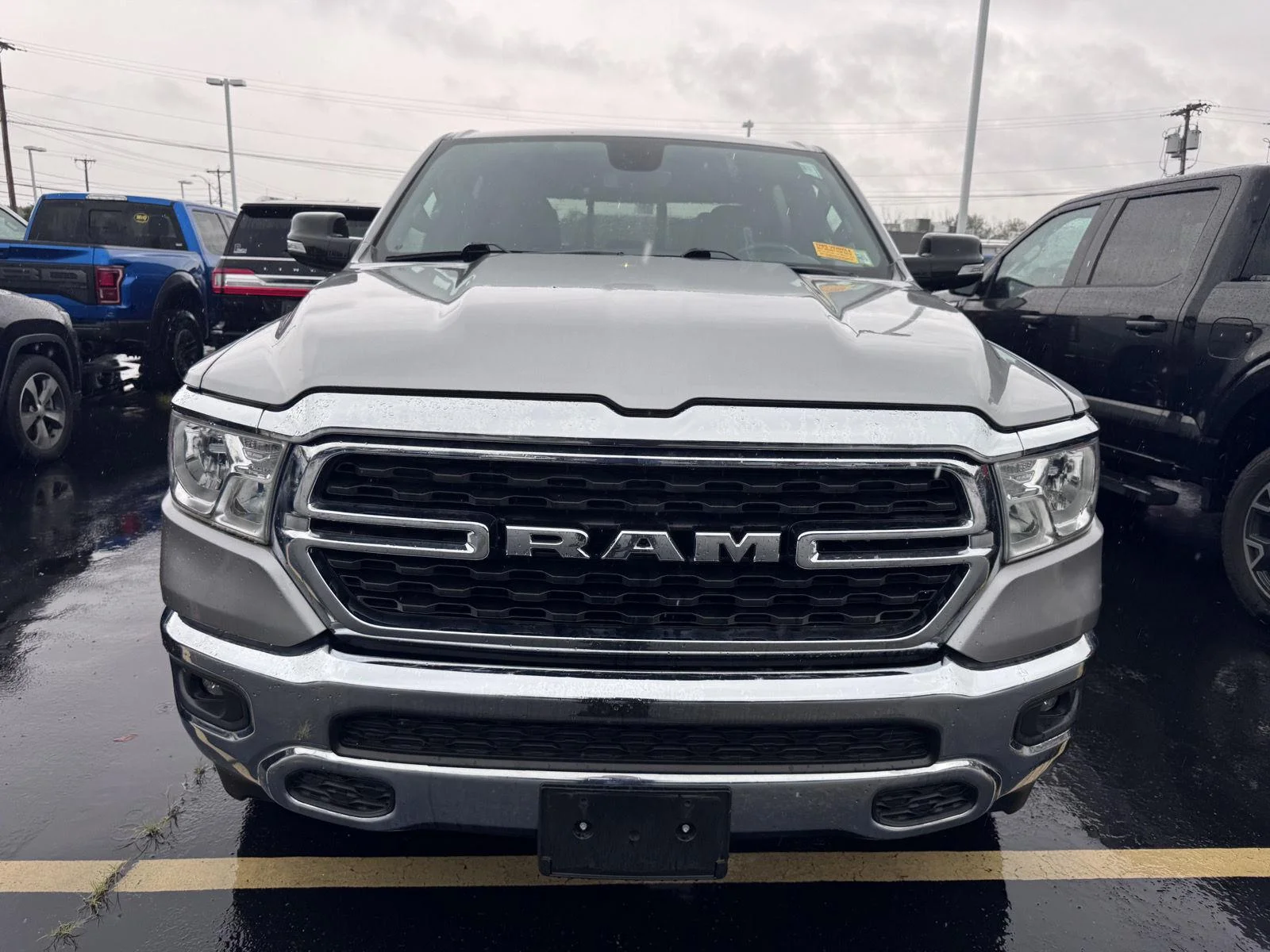 Used 2022 Billet Silver Metallic Clearcoat Ram Big Horn image 2