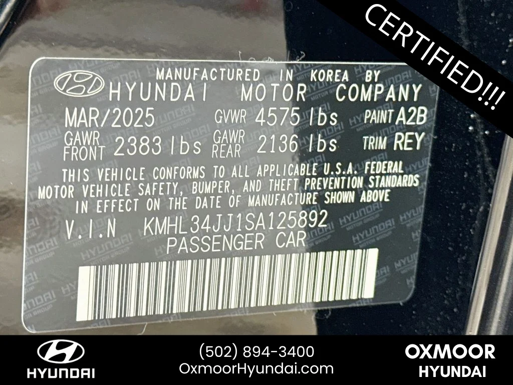 Used 2025 Abyss Black Hyundai SEL image 31