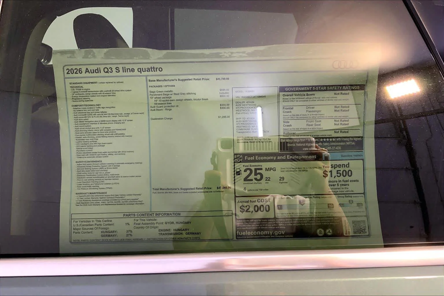 New 2026 Sage Green meta Audi S line image 19