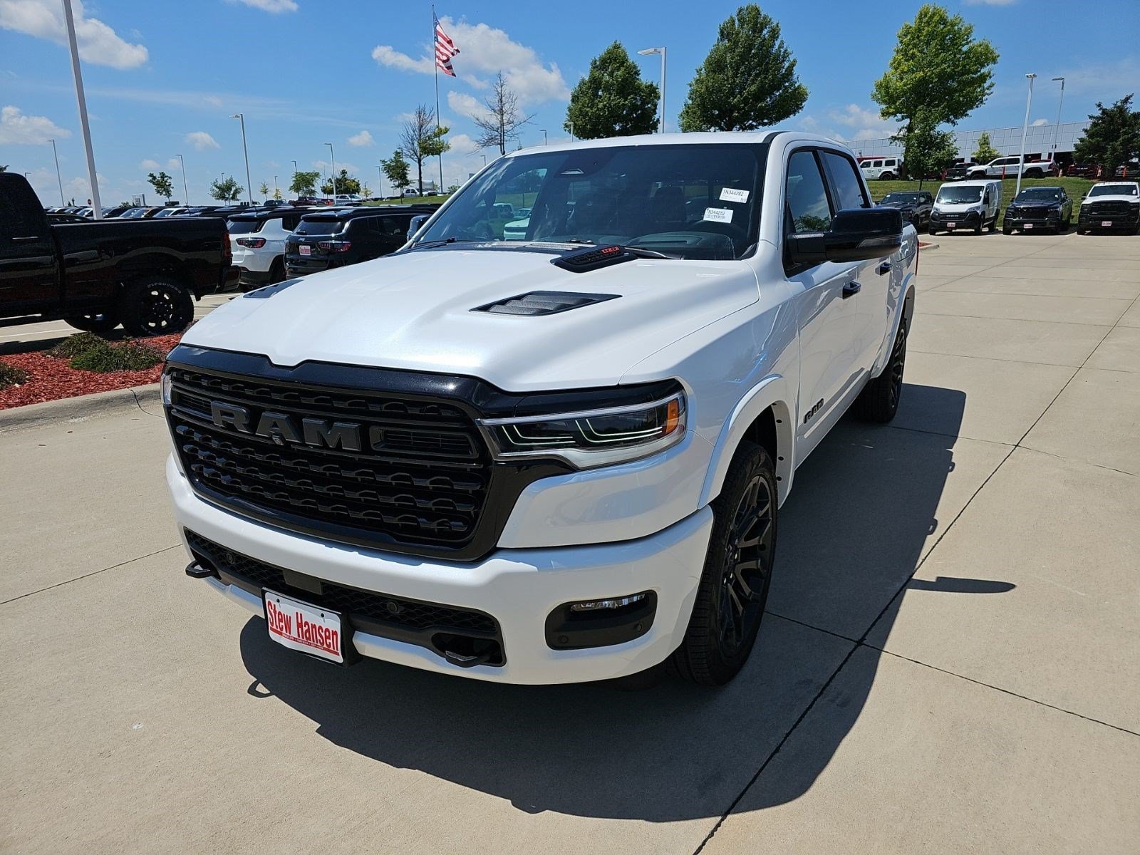 New 2026 Ivory White Tri-Coat Pearlcoat Ram Limited image 1