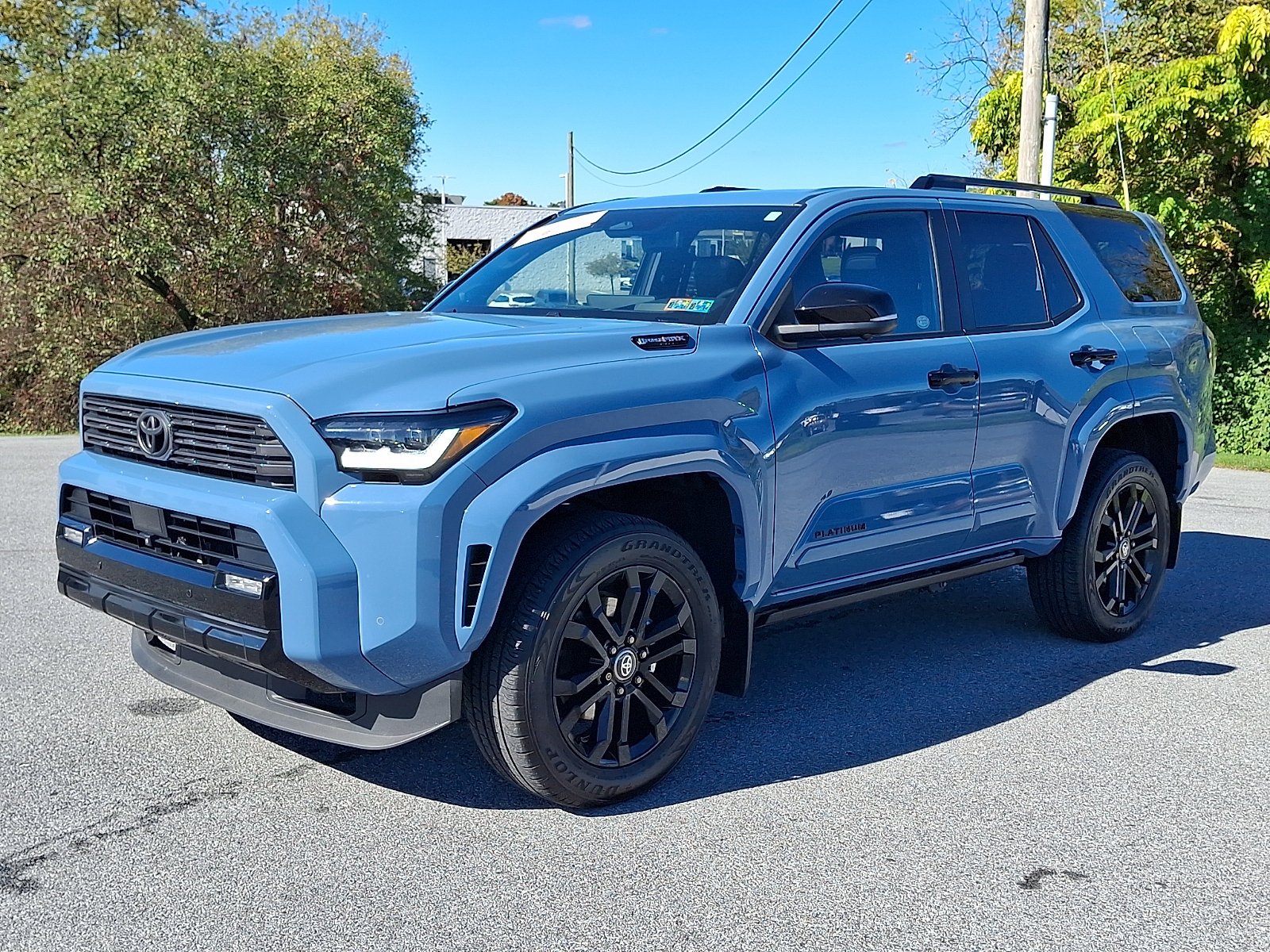 Certified Used 2025 HERITAGE BLUE Toyota Hybrid Platinum image 3