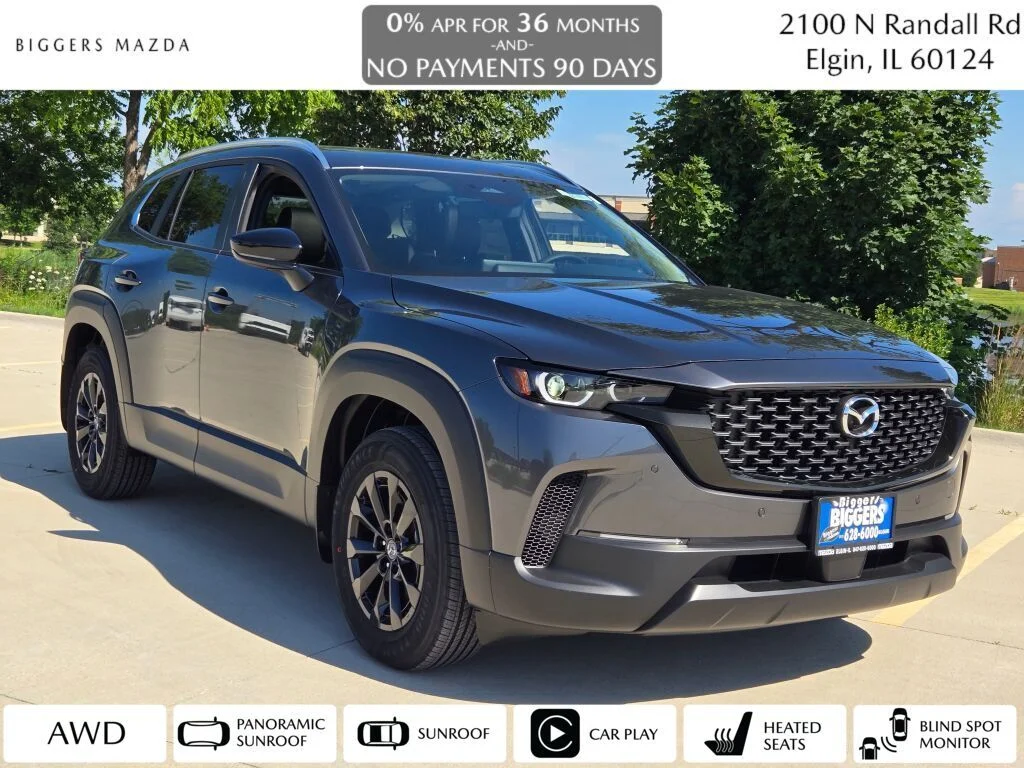 New 2026 Machine Gray Metallic Mazda Preferred AWD image 1