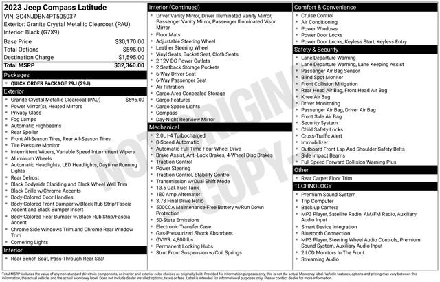 Used 2023 Gray Jeep Latitude image 8
