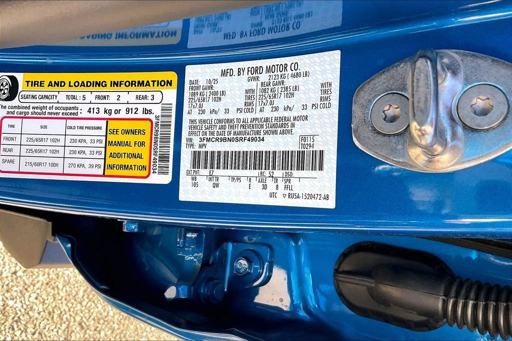 New 2025 Ford Bronco Sport Big Bend 4D Sport Utility