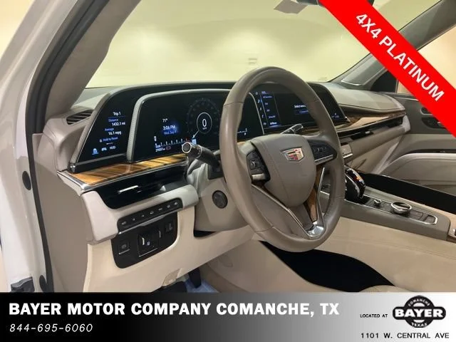 Used 2023 Crystal White Tricoat Cadillac Premium Luxury Platinum image 9