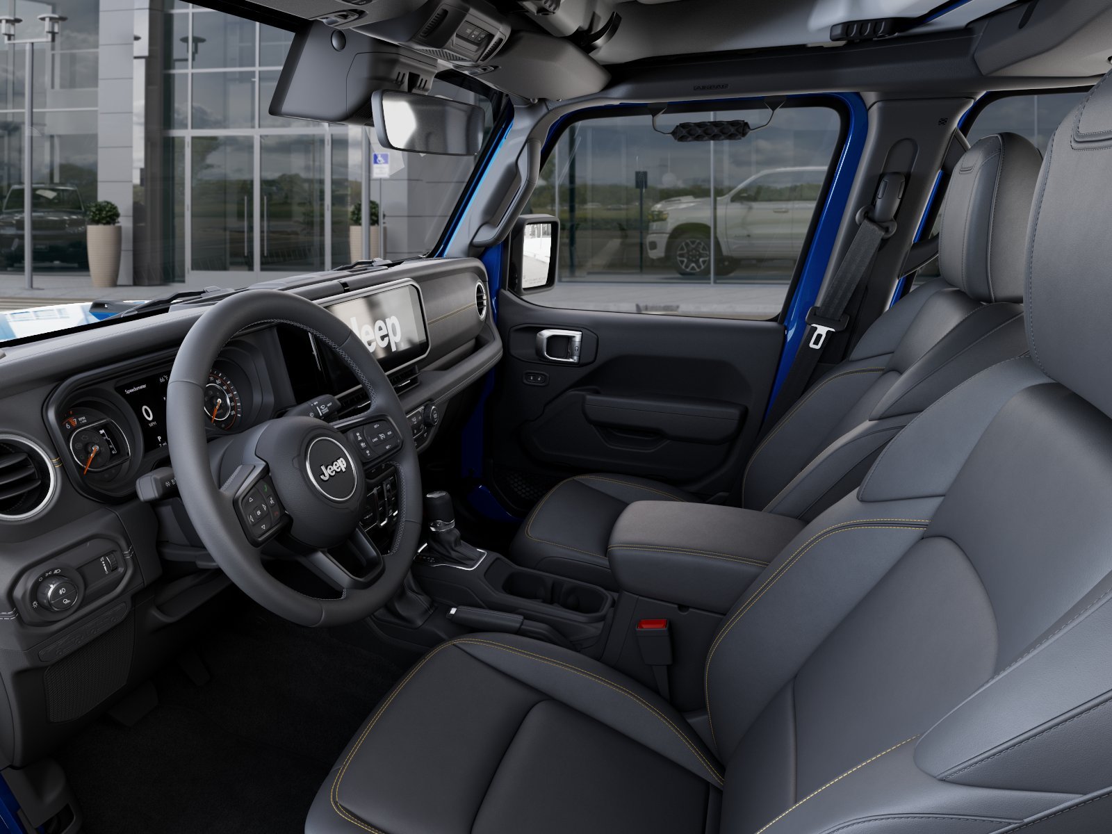 New 2026 Hydro Blue Pearl-Coat Exterior Paint Jeep Texas Trail image 48