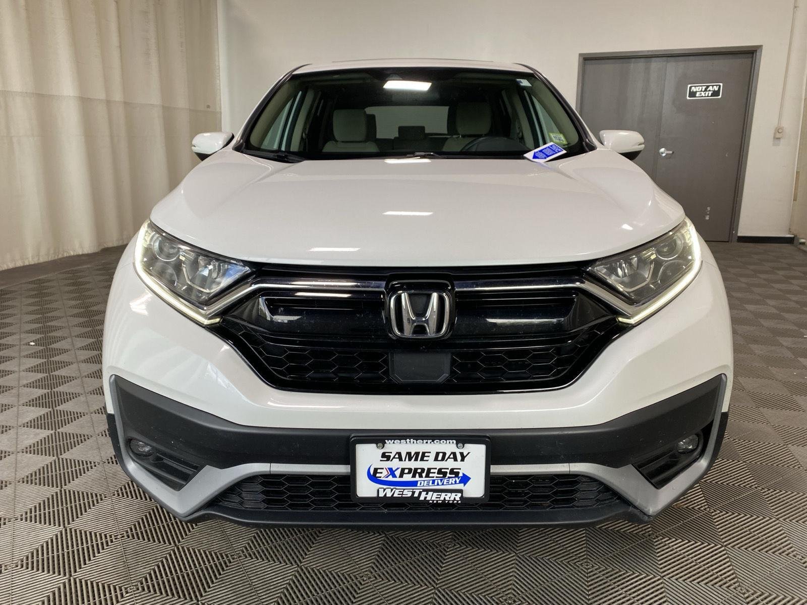Used 2021 Platinum White Pearl Honda EX image 2