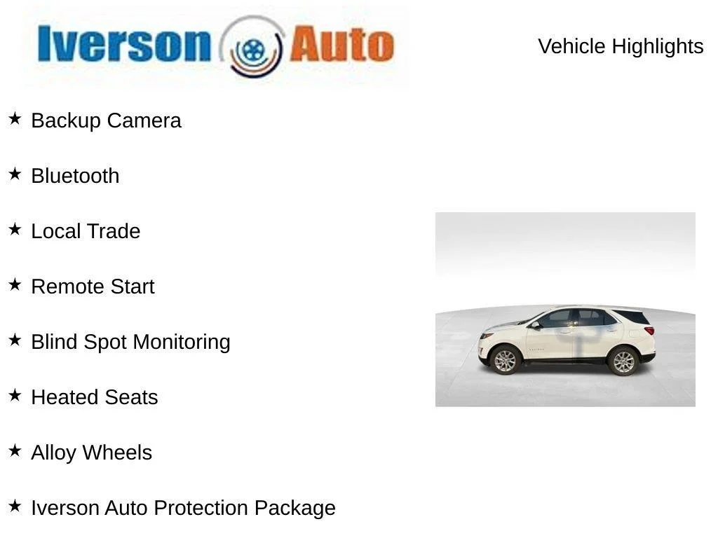 Used 2020 Summit White Chevrolet LT image 2