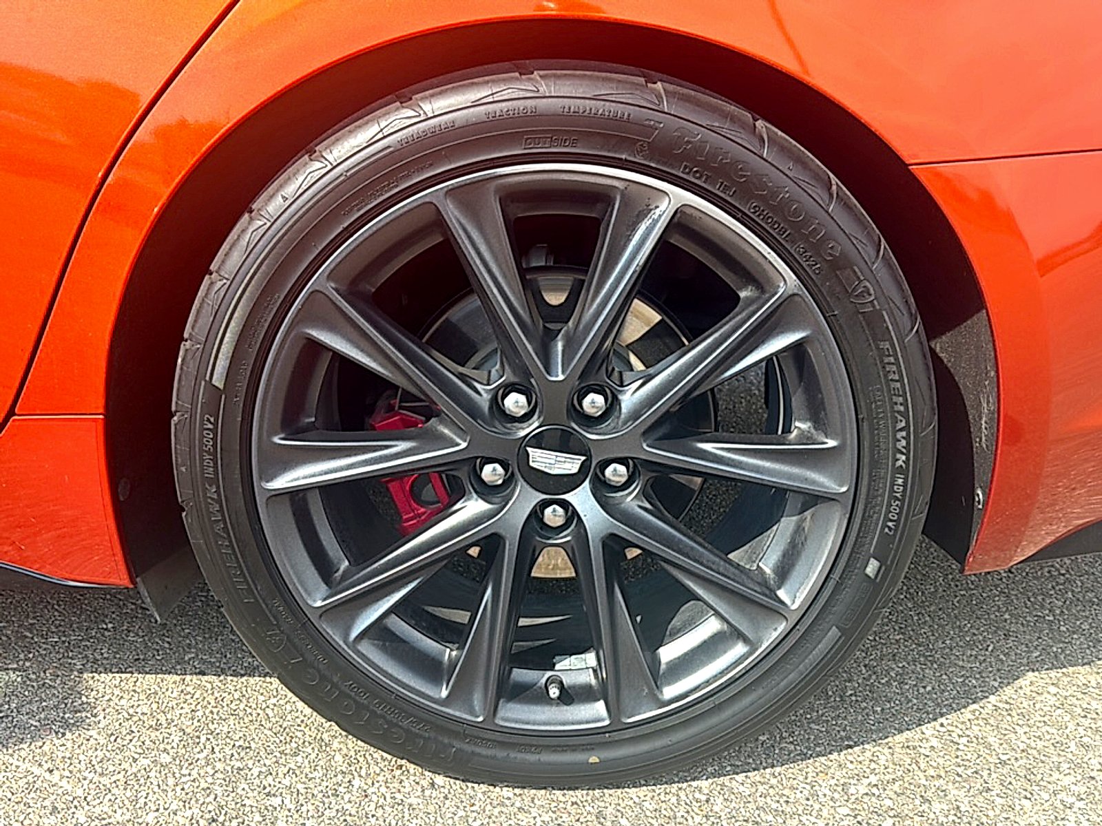 Used 2022 Blaze Orange Metallic Cadillac Sport image 9