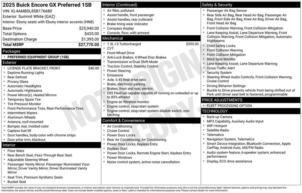 Used 2025 Summit White Buick Preferred image 32