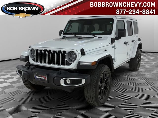 Used 2025 White Jeep Sahara 4xe image 1