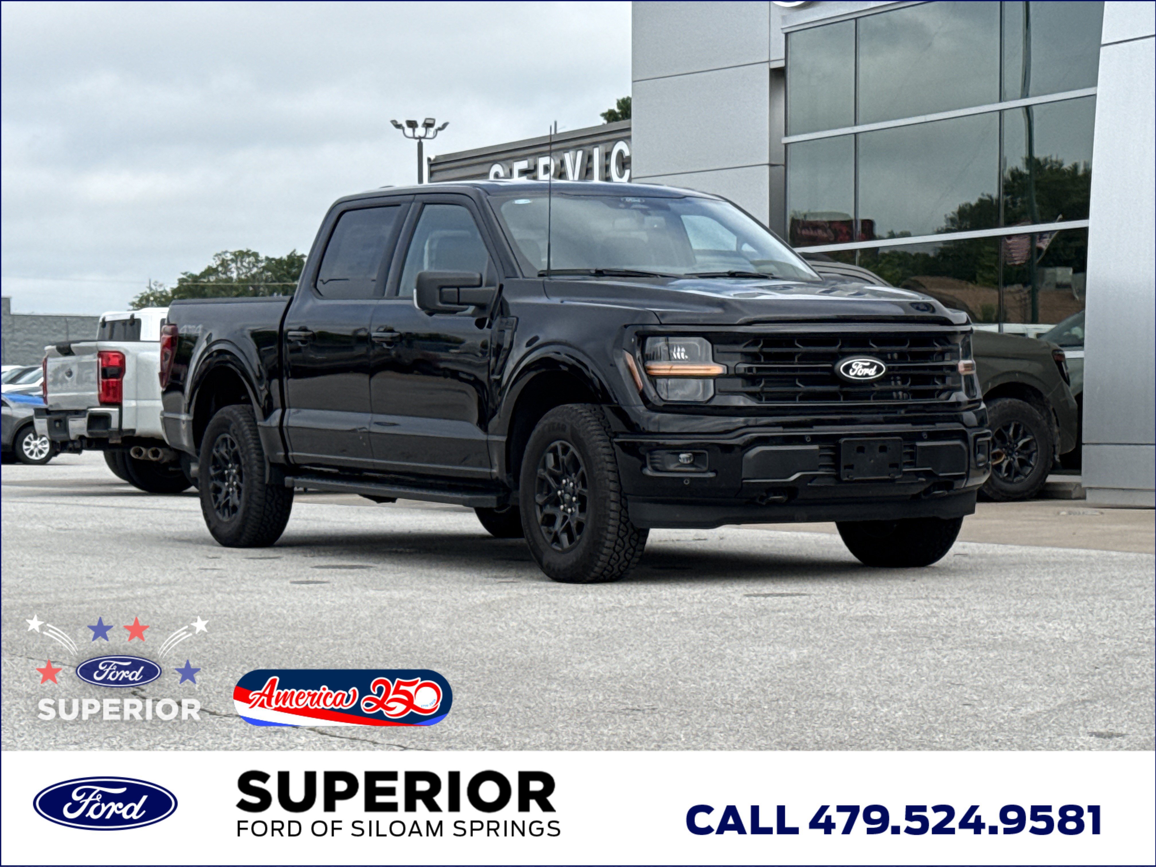 New 2026 Agate Black Metallic Ford XLT 4WD image 1