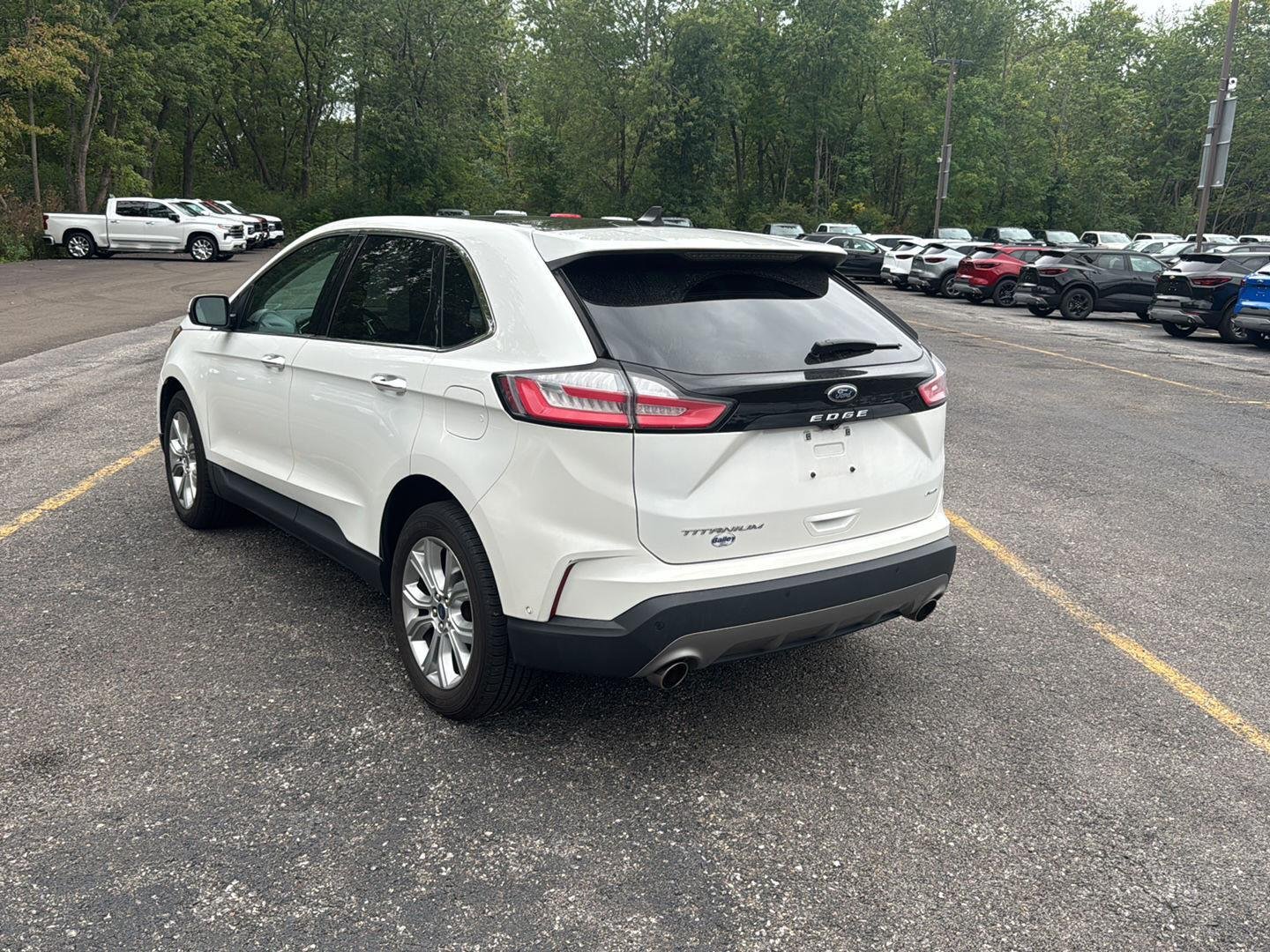 Used 2021 Star White Metallic Tri-Coat Ford Titanium image 7