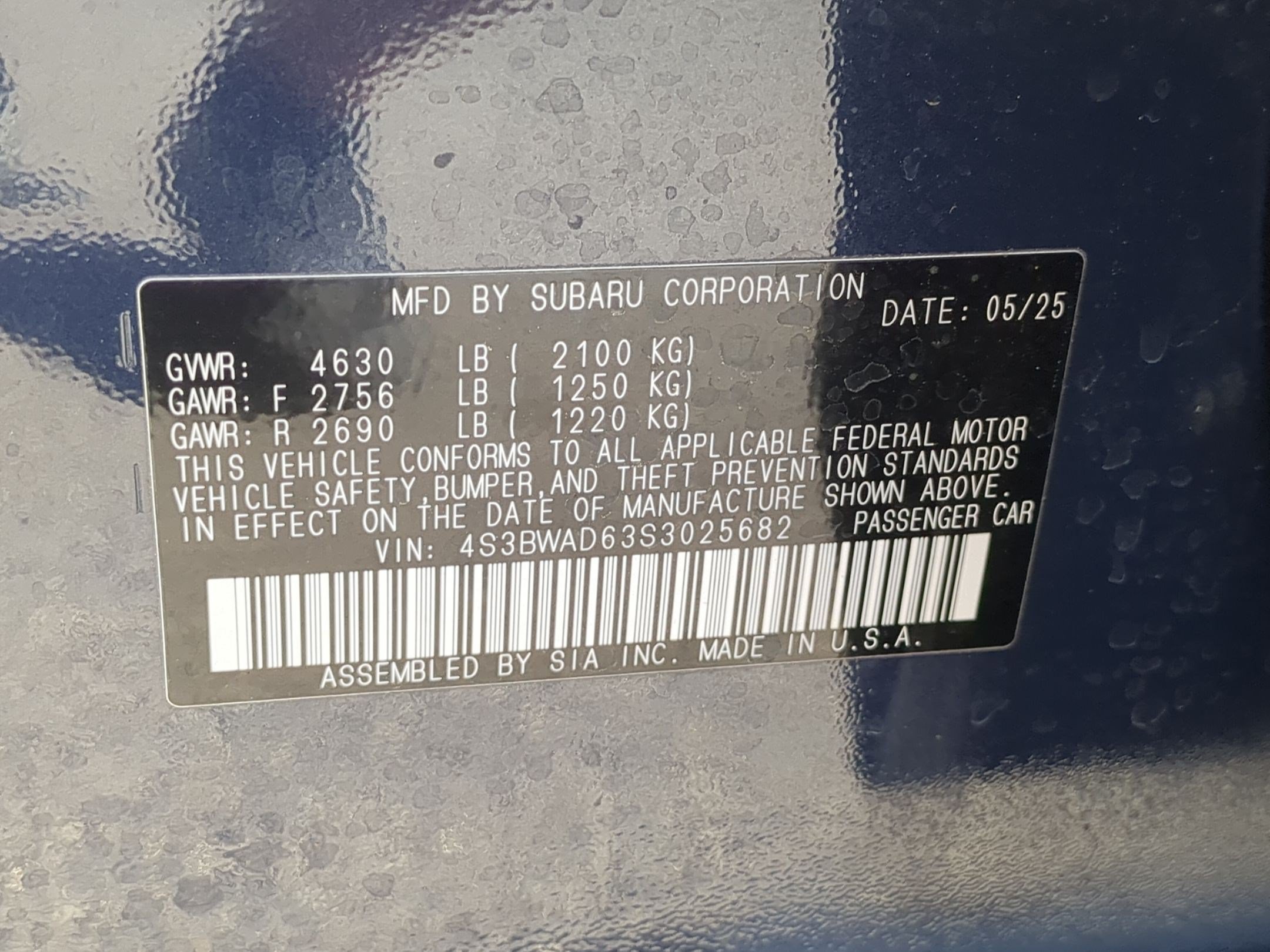 Used 2025 Blue Subaru Premium image 34