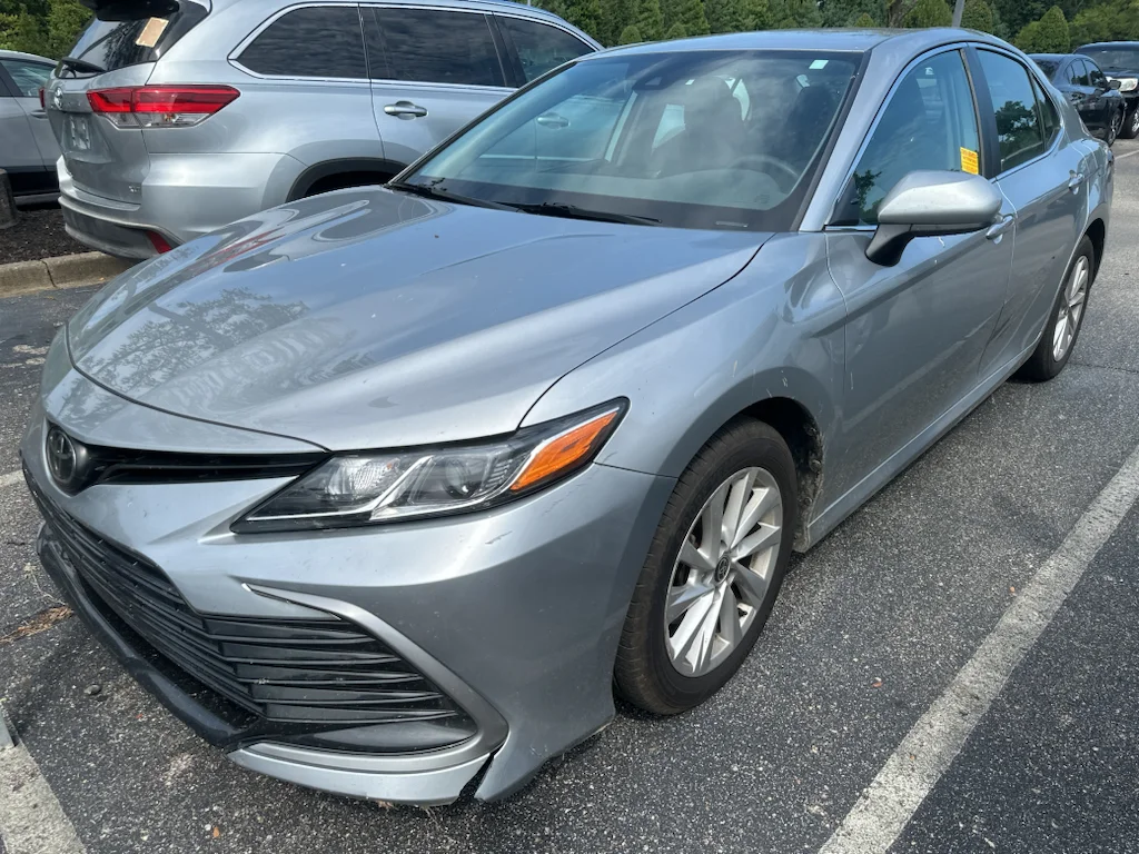 Used 2021 Silver Toyota LE image 2