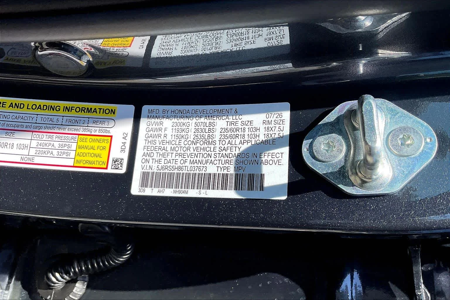 New 2026 Meteorite Gray Metallic Honda Sport-L image 19