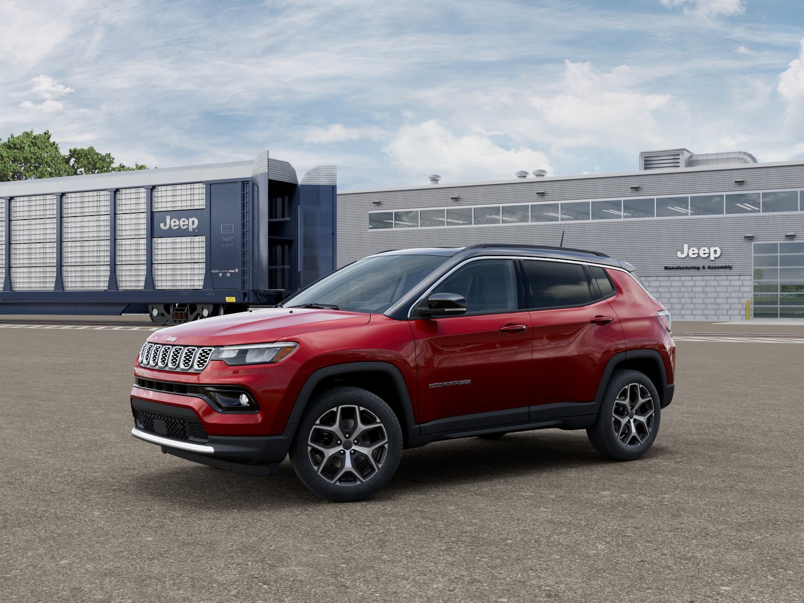 New 2026 Red Hot Pearl-Coat Exterior Paint Jeep Limited image 1